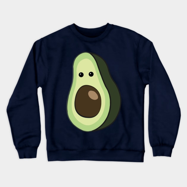 Poke face - funny avacado Crewneck Sweatshirt by AwesomMT